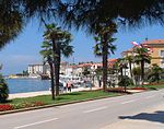 Promenadstråket Riva i Poreč (Kroatien)