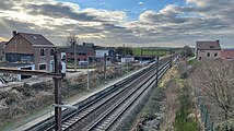 Zicht op het station