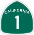 State Route 1 marker