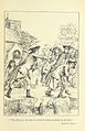 Noir et blanc, église à gauche (arrière-plan), place publique, à gauche, Tom repousse les femmes qui ont l'air apeuré et entourent Molly, un peu en retrait de Tom sur la gauche, Partridge