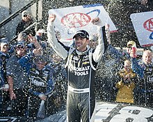 Jimmie Johnson won the race