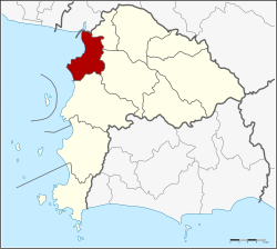 District location in Chonburi province