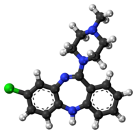 Structure de la Clozapine en 3D