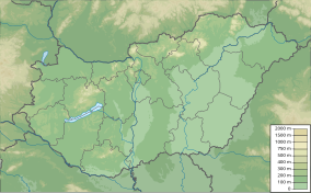 Map showing the location of Bükk National Park