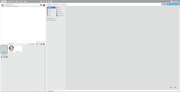 Interface de Scratch 2.0.
