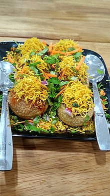 Sev puri from thiruvananthapuram,kerala,india