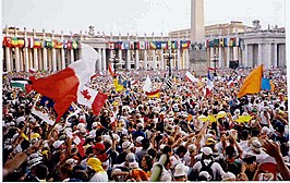 De Wereldjongerendagen in Rome in het jaar 2000