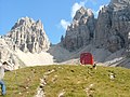 Biwakschachtel im Val Montanaia, Dolomiten (Sept. 2005)