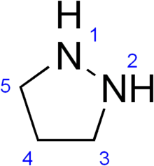 Pyrazolidine numbering.png