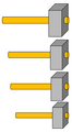 Dimensions of four Pythagorean hammers.