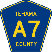 Tehama County A7.svg