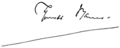 signature de Thomas Mann