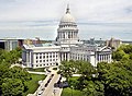 Le capitole de l'État du Wisconsin à Madison.