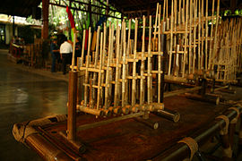 Angklung display.