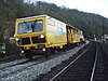 A ballast tamper at work in France