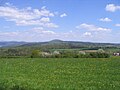 View of the mountain from the west near Roßbach