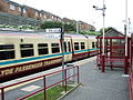 A Glasgow bound train is just leaving