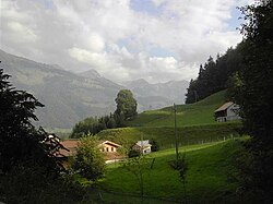 Vue de la vallée de l'Intyamon.