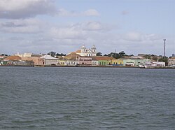 Part of the town viewed from Lagoa dos Patos