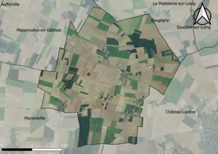 Carte orhophotogrammétrique de la commune.