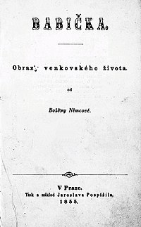 Úvodní list Babičky z vydání z roku 1855