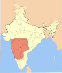 Extent of Western Chalukya Empire, 1121 CE