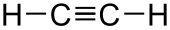 Structuurformule van ethyn