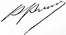 Firma di Baltasar Brum