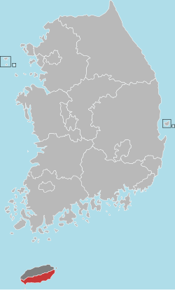 Location in South Korea