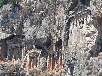 Tombes lyciennes, Turquie.