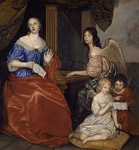 Louise de La Vallière et ses enfants par Peter Lely, Musée des Beaux-Arts de Rennes.