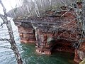 Some of the Mawikwe Bay Sea Caves, on the mainland near Cornucopia, Wisconsin