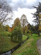 A Seny-park részlete a Woluwe patakkal