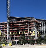 Photograph of The Monarch under construction in Downtown San Antonio.