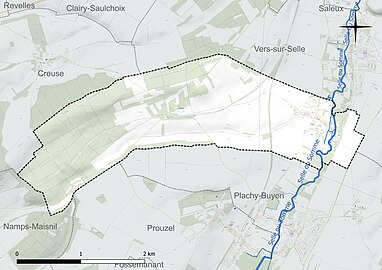 Carte hydrographique de la communje.