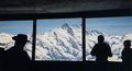 The Schreckhorn dominates the view from the window at the Eismeer station. One of two stations in the tunnel on the way to the Jungfraujoch