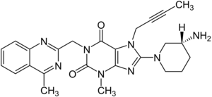 Struktur von Linagliptin