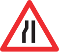 1.09 Road narrows on left