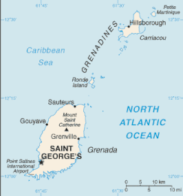 Kaart van Grenada