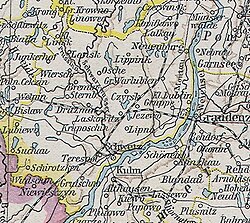 A map of the district by Richard Andree, 1890