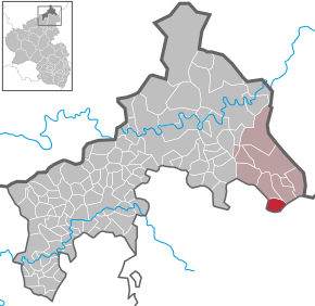 Poziția Nisterberg pe harta districtului Altenkirchen