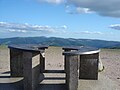 L'une des deux tables d'orientation du Hohneck. Ici vue vers le sud sur le Grand Ballon au centre-gauche notamment