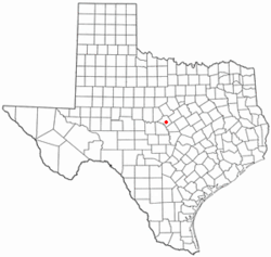 Location of Goldthwaite, Texas