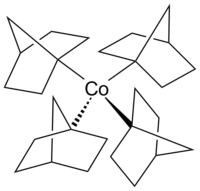 Structure of tetrakis(1-norbornyl)cobalt(IV)