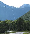 Ølmåafossen seen from road E136