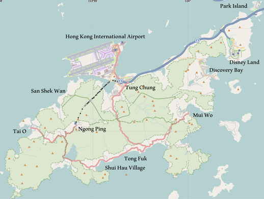 Map of Lantau