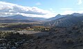 Foto panorámica de la localidad de Chos Malal, desde el cerro de la Cruz