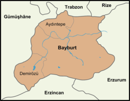 Bayburt ili xəritədə