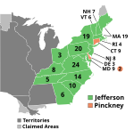 Electoral map, 1804 election