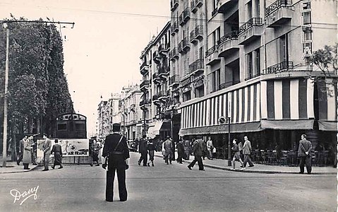 Avenue Jules-Ferry en 1954.